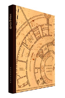 LIBRETA CON LUZ MAPA MERODEADOR HARRY POTTER