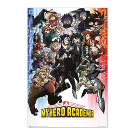 POSTER 05 MY HERO ACADEMIA CLASS 1-4 AND CLASS 1-B