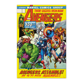 POSTER 44 MARVEL AVENGERS 100TH ISSUE