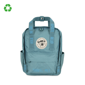 MOCHILA SALUDOS DEL MUNDO MINI VERDE PEPITA VIAJERA