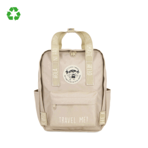 MOCHILA SALUDOS DEL MUNDO MINI CAMEL PEPITA VIAJERA