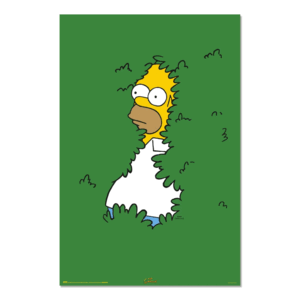 POSTER 13 THE SIMPSONS HOMER ARBUSTO