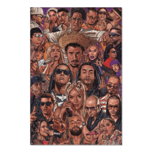 POSTER 26 LEYENDAS REGGAETON POR MORALES DE LOS RIOS