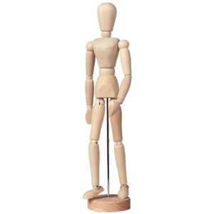 MANIQUÍ HOMBRE MADERA 30CM TALENS