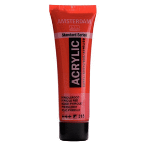 TUBO ACRILICO 120ML ROJO 315 PYRROLE AMSTERDAM