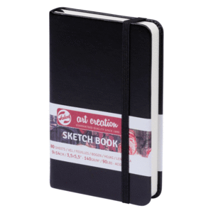 SKETCH BOOK 9X14 80HOJAS 140GR NEGRO ART CREATION TALENS
