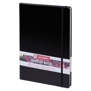 SKETCH BOOK 21X30 80HOJAS 140GR NEGRO ART CREATION TALENS