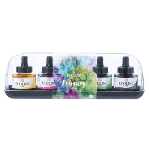 PACK 5 BOTES 30ML ACUARELA LIQUIDA PRIMARIOS ECOLINE