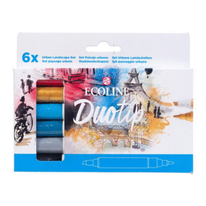 PACK 6 ECOLINE DUOTIP SET URBAN TALENS