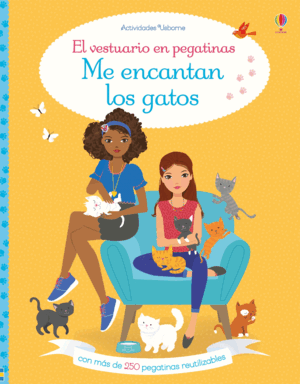 ME ENCANTAN LOS GATOS EL VESTUARIO EN PEGATINAS