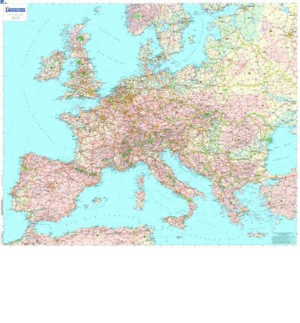 EUROPE. CARTE PLASTIFIEE