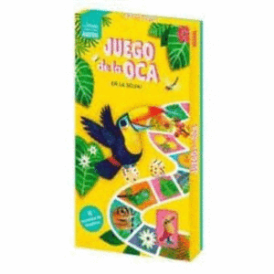 JUEGO DE LA OCA EN LA SELVA. JUEGO DE MADERA