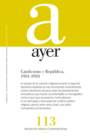 AYER 113- CATOLICISMO Y REPÚBLICA 1931-1933