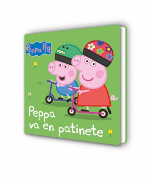 PEPPA PIG CARTON. PEPPA VA EN PATINETE