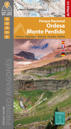 MAPA ORDESA - MONTE PERDIDO